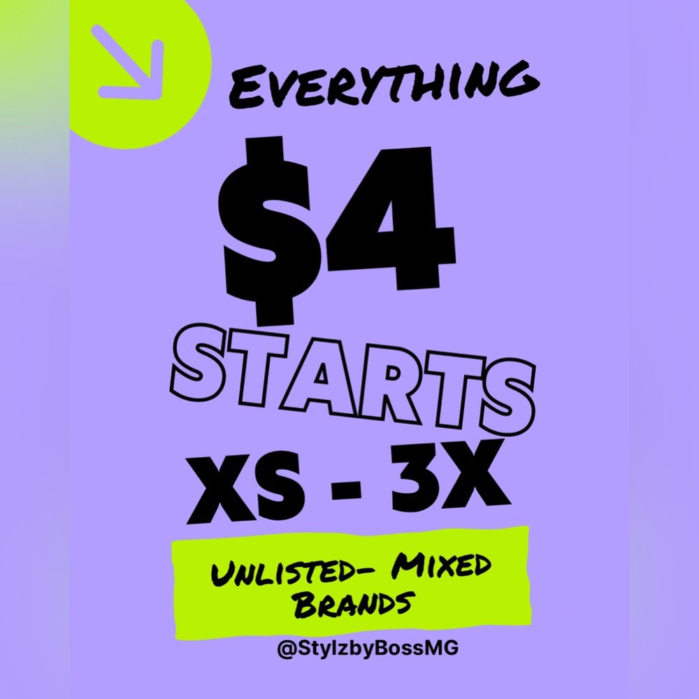 🌸🌸$4 starts ! Thank you💕